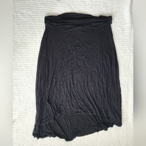 Cocomo brand black jersey high low skirt plus size 3X